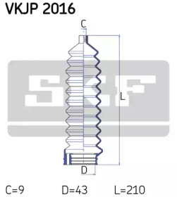 Рулевое управления SKF для VW GOLF II (19E, 1G1) 1.8 GTI 16V
